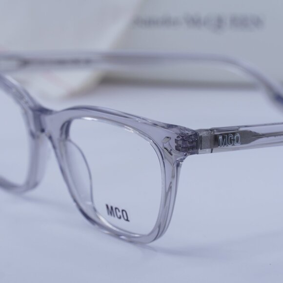 McQ by Alexander McQueen MQ0379O 002 Square Eyeglasses 50mm – Transparent Grey - Picture 8 of 9